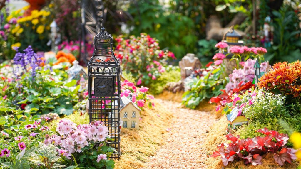 Photo by Man Chung lined assorted-colored flowers